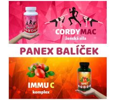 PANEX balíčky Cordymac ženská sila + Immu C komplex